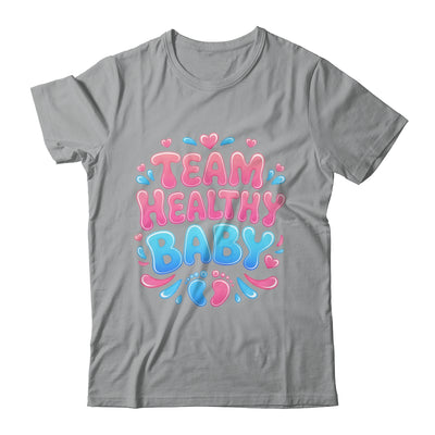 Team Healthy Baby Gender Reveal Party Announcement Shirt & Sweatshirt | teecentury