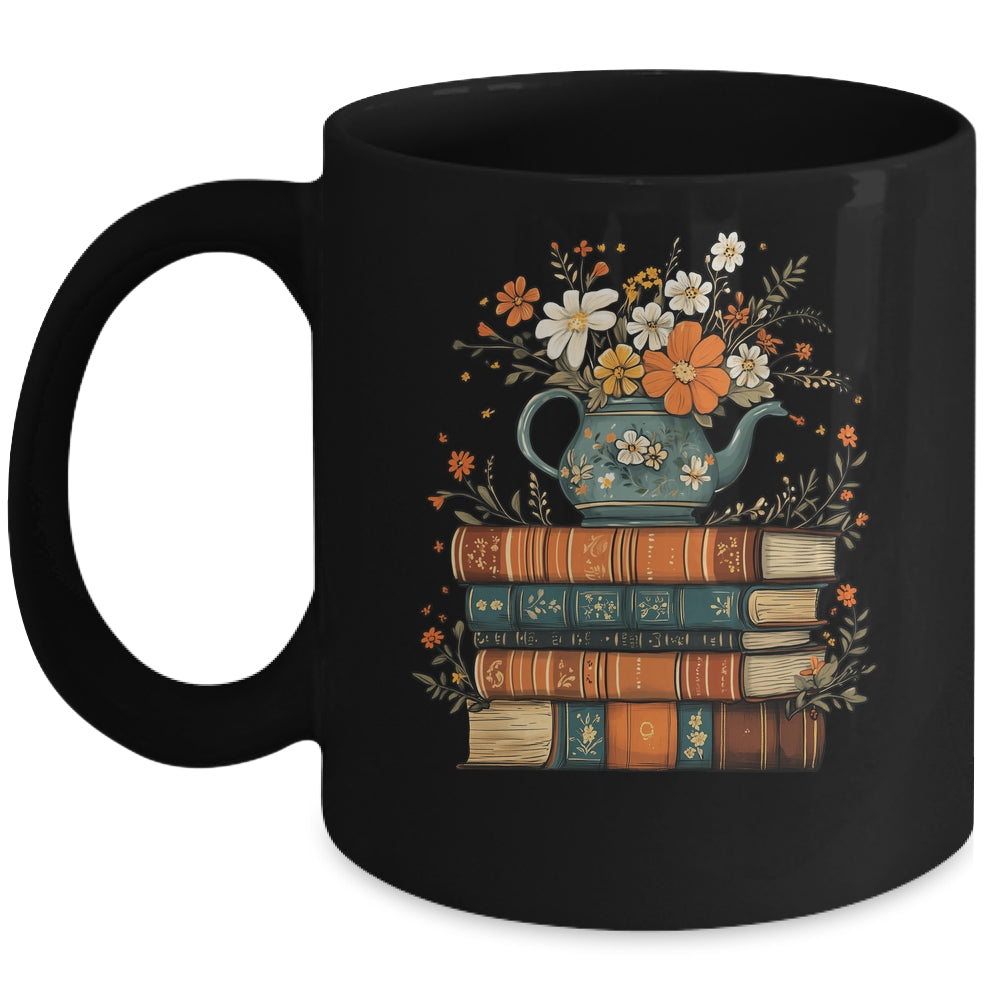 Teapot Cottagecore Aesthetic Book Lover For Women Bookworm Mug | teecentury