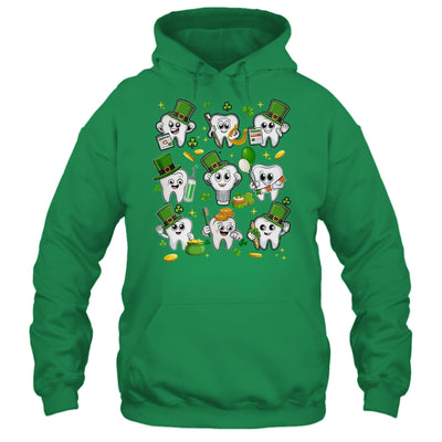 Teeth St Patrick Dentist Dental Assistant Irish Leprechaun Shirt & Hoodie | teecentury