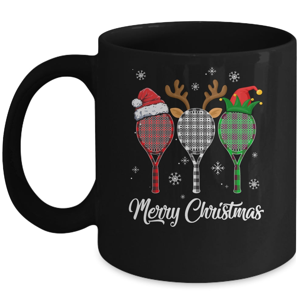 Tennis For Men Women Merry Chistmas Tennis Racket Christmas Mug | teecentury