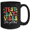 Test Day Vibes Groovy Testing Day Teacher Student Exam Mug | teecentury