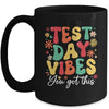 Test Day Vibes Groovy Testing Day Teacher Student Exam Mug | teecentury