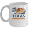 Texas Vacation Sunset Cute 70s Vintage Retro Beach Mug | teecentury
