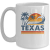 Texas Vacation Sunset Cute 70s Vintage Retro Beach Mug | teecentury