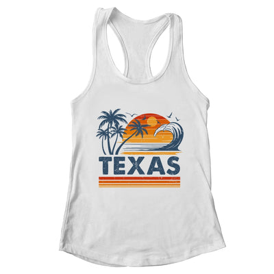 Texas Vacation Sunset Cute 70s Vintage Retro Beach Shirt & Tank Top | teecentury