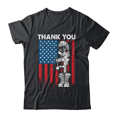 Thank You Patriotic Memorial Day 4th Of July US Flag Shirt & Hoodie | teecentury