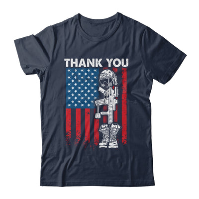 Thank You Patriotic Memorial Day 4th Of July US Flag Shirt & Hoodie | teecentury
