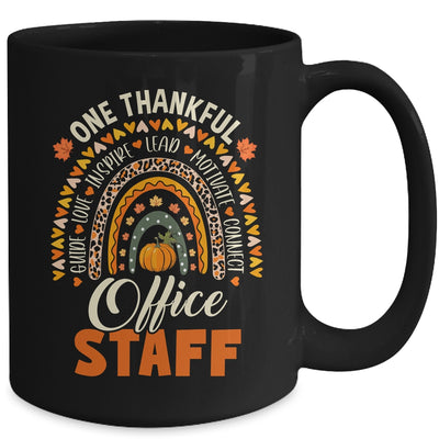Thankful Office Staff Thanksgiving School Secretary Office Mug | teecentury