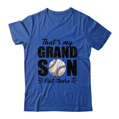 That's My Grandson Out There Baseball Lover Grandma Grandpa Shirt & Tank Top | teecentury