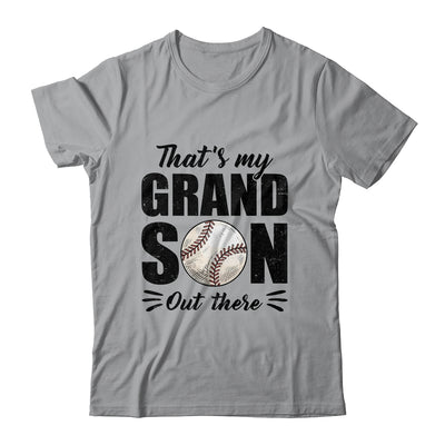 That's My Grandson Out There Baseball Lover Grandma Grandpa Shirt & Tank Top | teecentury