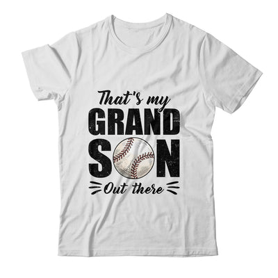 That's My Grandson Out There Baseball Lover Grandma Grandpa Shirt & Tank Top | teecentury
