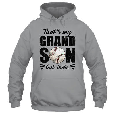 That's My Grandson Out There Baseball Lover Grandma Grandpa Shirt & Tank Top | teecentury