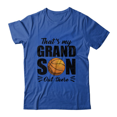 That's My Grandson Out There Basketball Lover Grandma Grandpa Shirt & Tank Top | teecentury