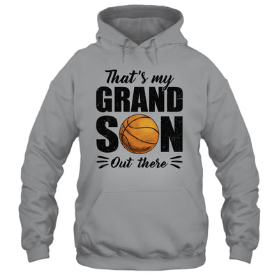 That's My Grandson Out There Basketball Lover Grandma Grandpa Shirt & Tank Top | teecentury