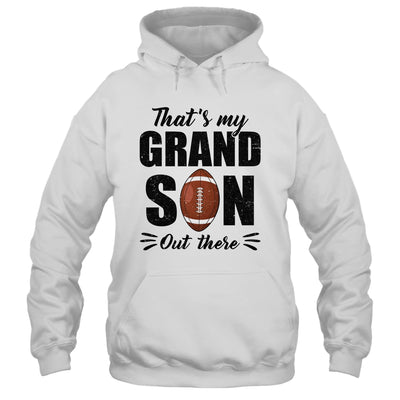 That's My Grandson Out There Football Lover Grandma Grandpa Shirt & Tank Top | teecentury