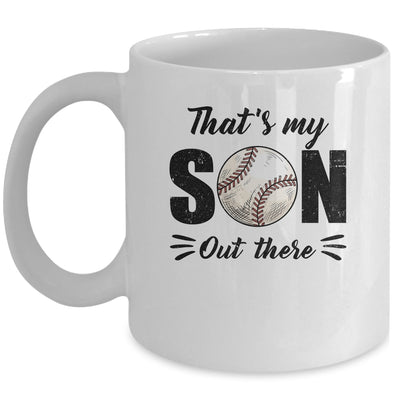 That's My Son Out There Baseball Lover Grandma Grandpa Mug | teecentury
