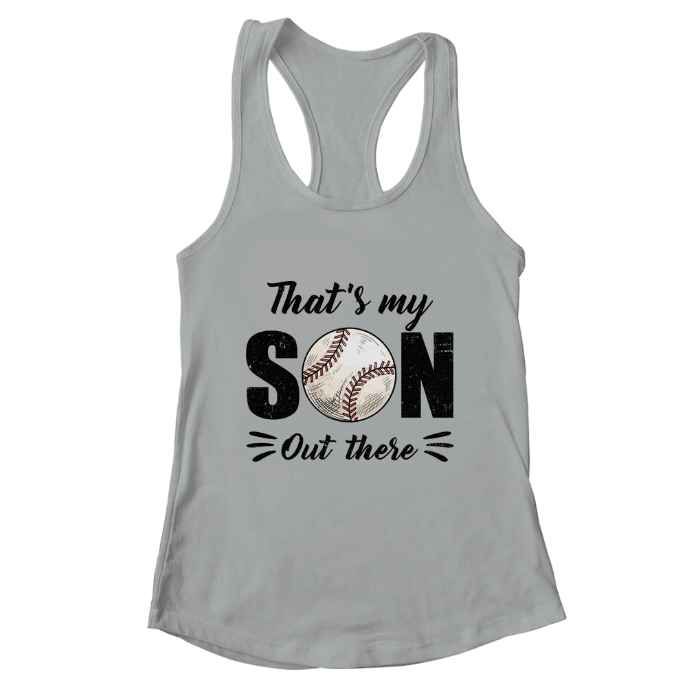 That's My Son Out There Baseball Lover Grandma Grandpa Shirt & Tank Top | teecentury