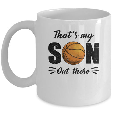 That's My Son Out There Basketball Lover Grandma Grandpa Mug | teecentury
