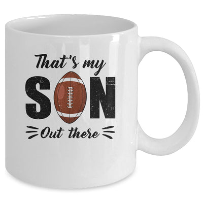 That's My Son Out There Football Lover Grandma Grandpa Mug | teecentury