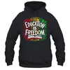 The Freedom Of Knowledge Black History Month Teacher Kids Shirt & Hoodie | teecentury