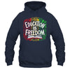 The Freedom Of Knowledge Black History Month Teacher Kids Shirt & Hoodie | teecentury