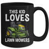 The Kid Loves Lawn Mowers Proud Gardener Mowing Boy Mug | teecentury