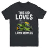 The Kid Loves Lawn Mowers Proud Gardener Mowing Boy Youth Shirt | teecentury