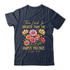 The Lord Is Greater Floral Christian Faith Bible Verse Women Shirt & Hoodie | teecentury