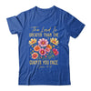 The Lord Is Greater Floral Christian Faith Bible Verse Women Shirt & Hoodie | teecentury