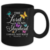 The Lord Is My Shepherd Butterfly Christian Psalm 23:1 Mug | teecentury