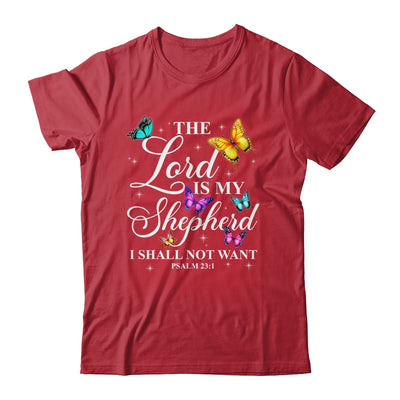 The Lord Is My Shepherd Butterfly Christian Psalm 23:1 Shirt & Hoodie | teecentury