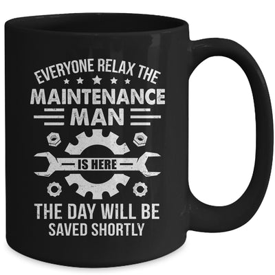 The Maintenance Man Is Here Repair Worker Skilled Worker Mug | teecentury