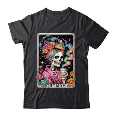 The Mom Funny Tarot Card Women Messy Bun Coffee Mommy Mama Shirt & Tank Top | teecentury