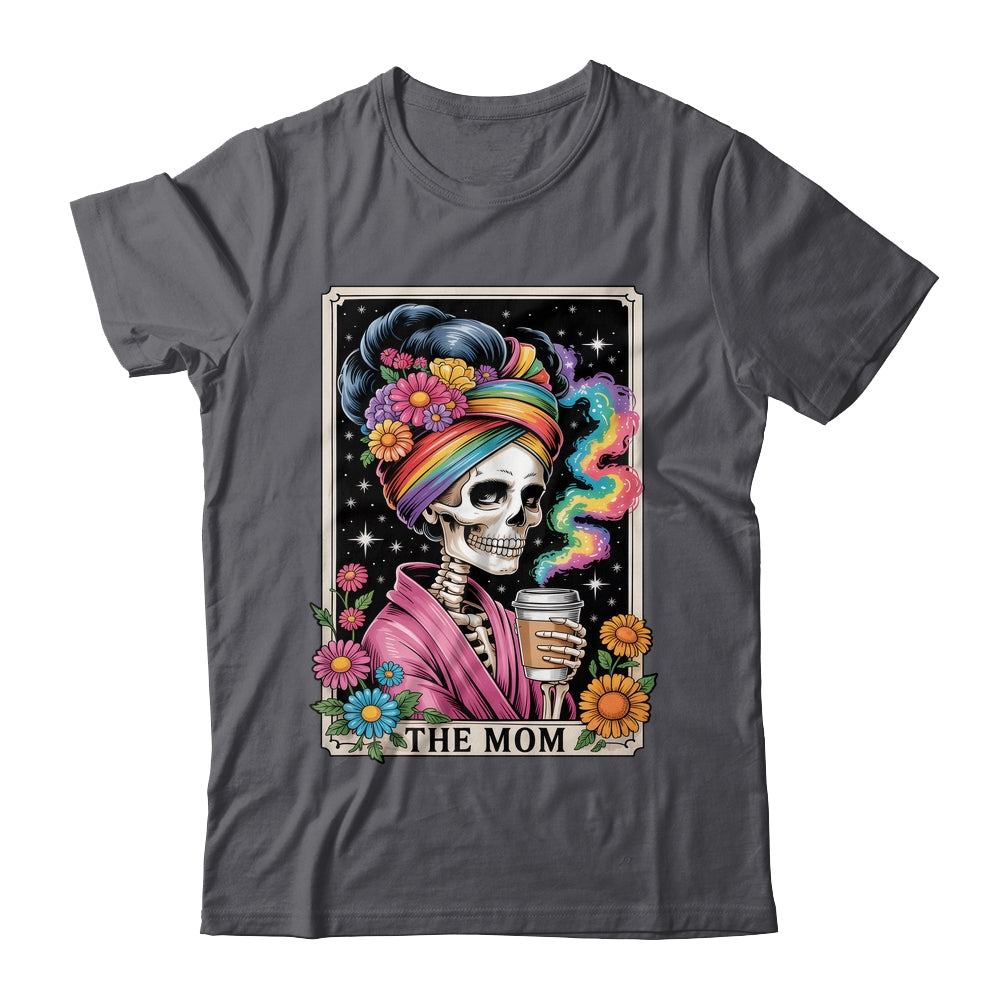 The Mom Funny Tarot Card Women Messy Bun Coffee Mommy Mama Shirt & Tank Top | teecentury