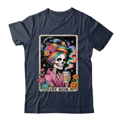 The Mom Funny Tarot Card Women Messy Bun Coffee Mommy Mama Shirt & Tank Top | teecentury
