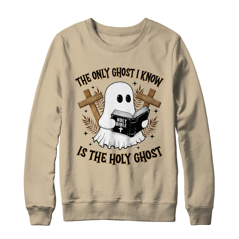 The Only Ghost I Know Is The Holy Ghost Funny Boo Christian Shirt & Sweatshirt | teecentury
