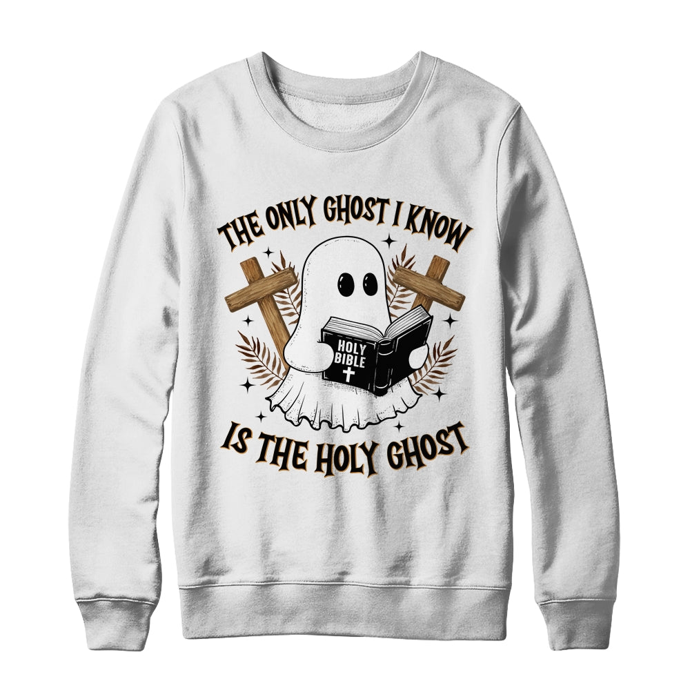 The Only Ghost I Know Is The Holy Ghost Funny Boo Christian Shirt & Sweatshirt | teecentury