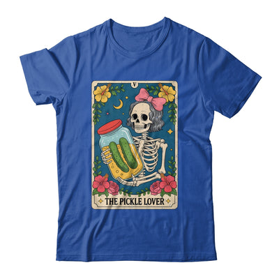 The Pickle Lover Pickles Tarot Card Messy Bun Skeleton Shirt & Tank Top | teecentury