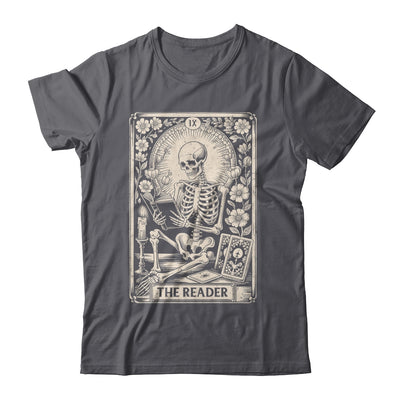 The Reader Tarot Card Funny Book Lover Skeleton Reading Book Shirt & Hoodie | teecentury