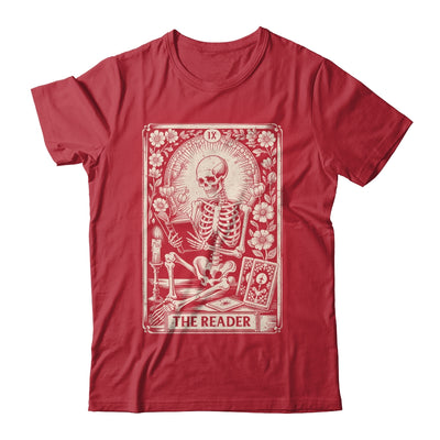 The Reader Tarot Card Funny Book Lover Skeleton Reading Book Shirt & Hoodie | teecentury