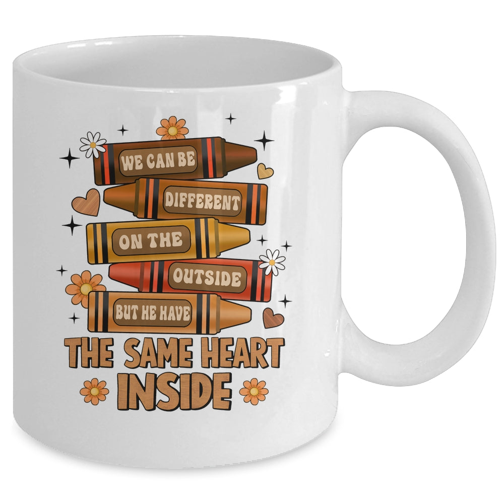 The Same Heart Inside Black History Month Juneteenth Melanin Mug | teecentury