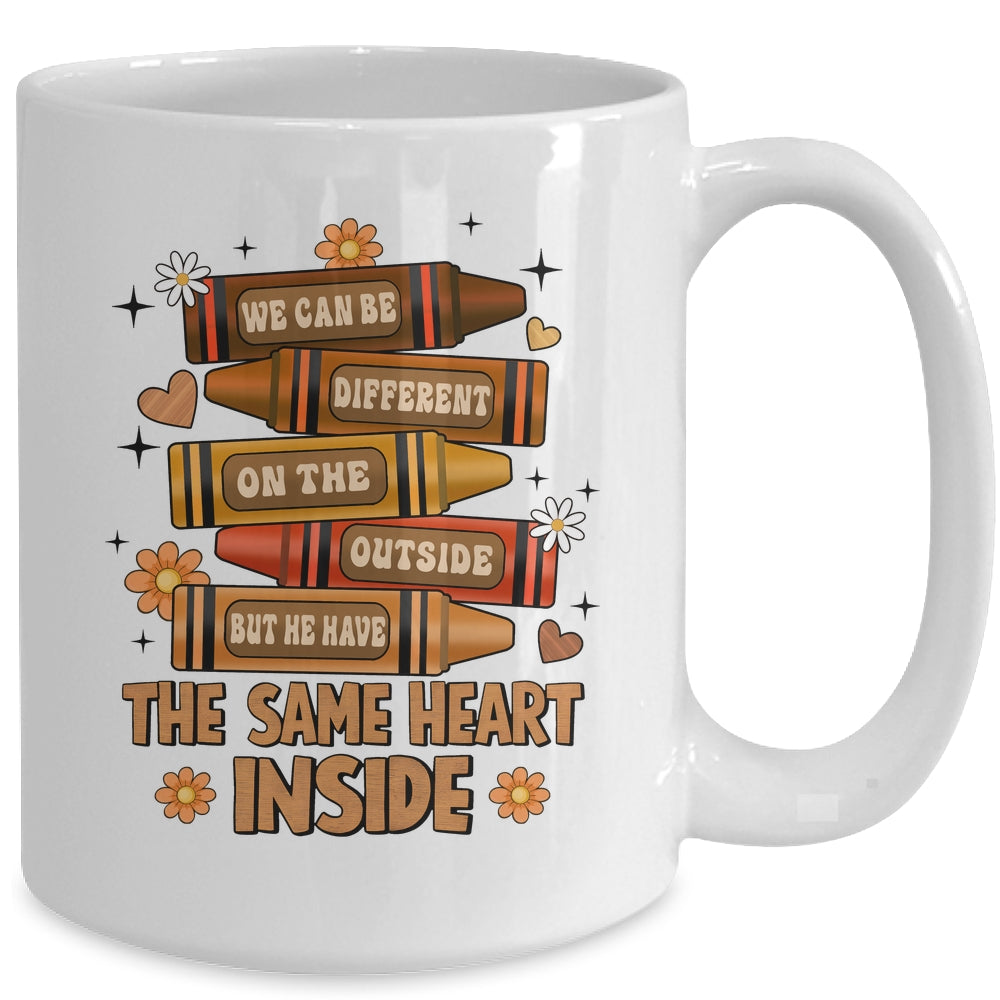 The Same Heart Inside Black History Month Juneteenth Melanin Mug | teecentury