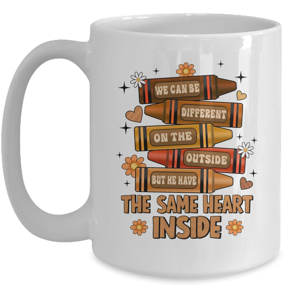The Same Heart Inside Black History Month Juneteenth Melanin Mug | teecentury