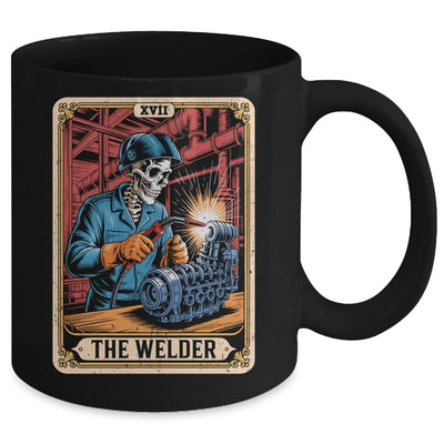 The Welder Welding Tarot Card Skeleton Funny Metal Worker Mug | teecentury