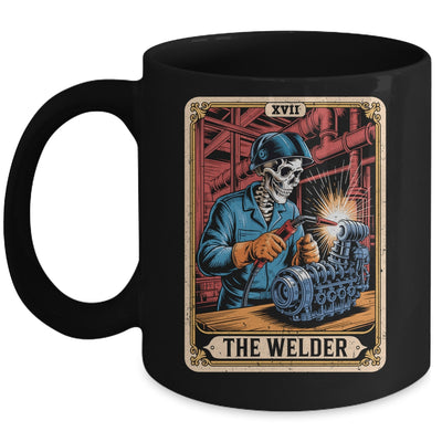 The Welder Welding Tarot Card Skeleton Funny Metal Worker Mug | teecentury