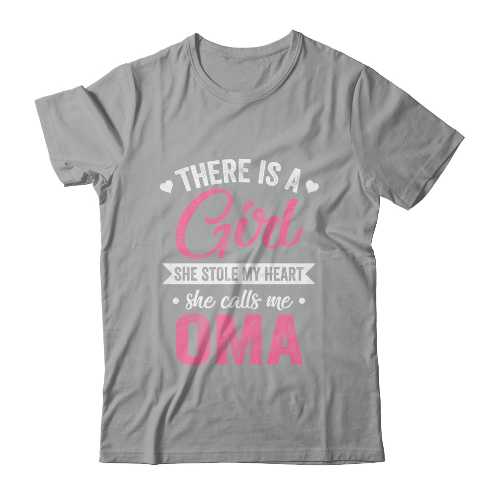 There Is A Girl She Calls Me Oma Mothers Day Shirt & Tank Top | teecentury