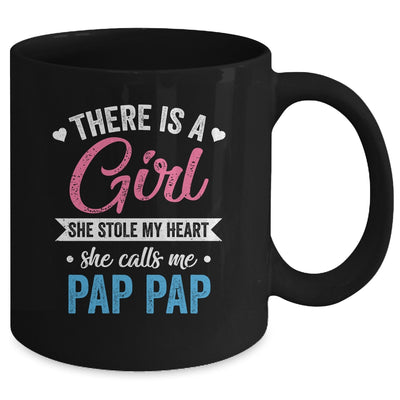 There Is A Girl She Calls Me Pap Pap Fathers Day Mug | teecentury