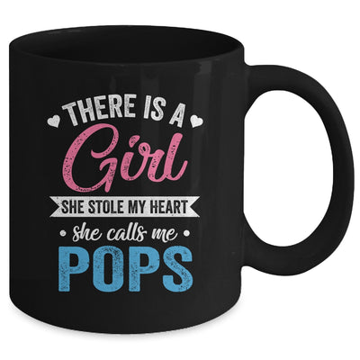 There Is A Girl She Calls Me Pops Fathers Day Mug | teecentury