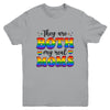 They Are Both My Real Moms Lesbian LGBTQ Pride Month Rainbow Youth Shirt | teecentury