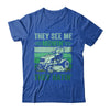 They See Me Mowin They Hatin Lawn Mowing Mower Funny Shirt & Tank Top | teecentury